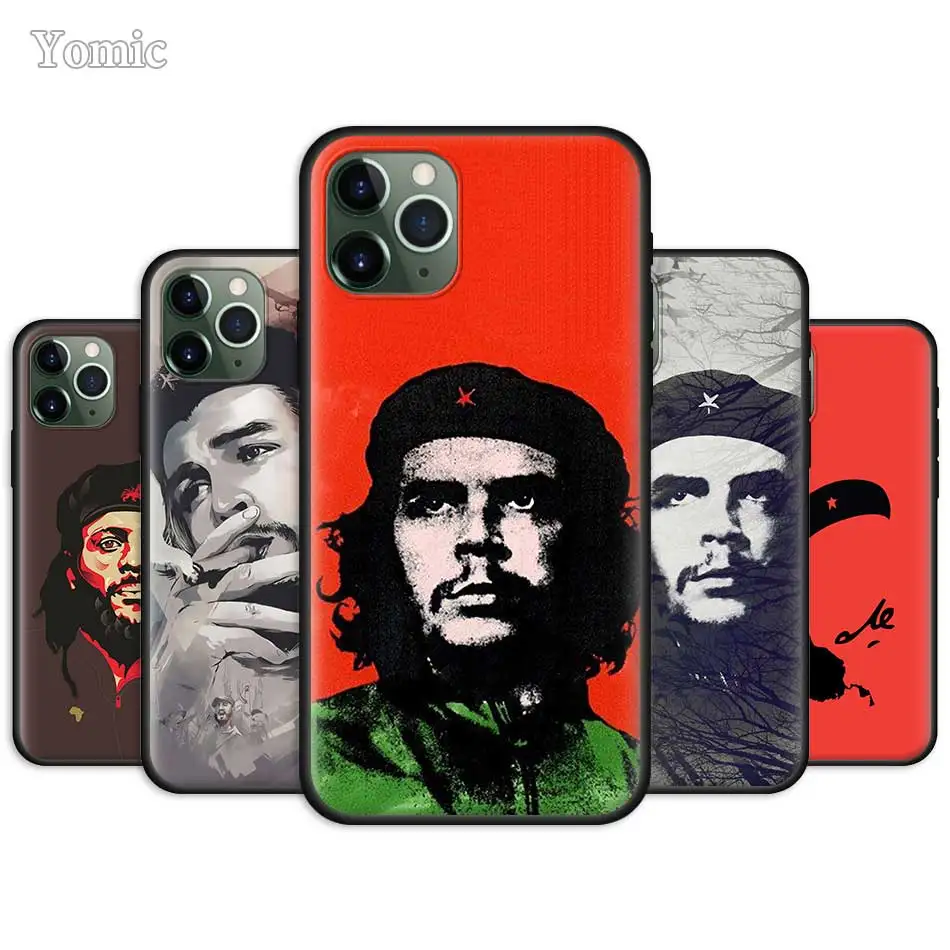 

Che Guevara Fitted Cafor Apple iphone 13 12 Mini 11 Pro 7 8 6 6S Plus X XR XS MAX 5 5S Black Silicone Soft Phone Caso Cover