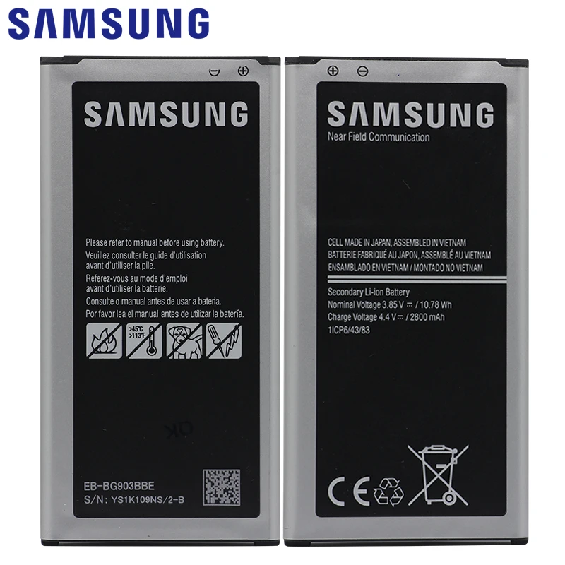 Samsung телефон батарея EB-BG903BBE 2800 мАч для samsung Galaxy S5 Neo G903F G903M G903H Замена батареи с NFC