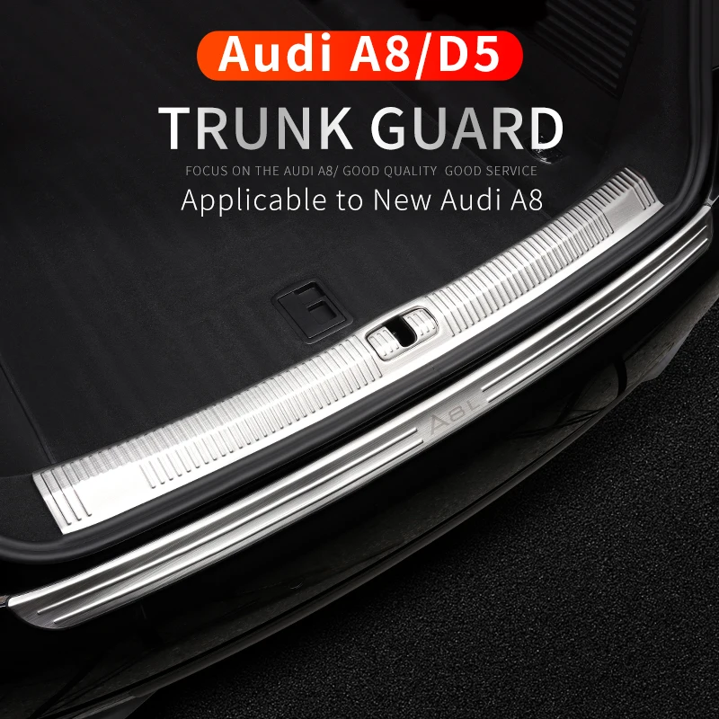 

Аксессуары для Audi a8 18-22 лет, модификация D5, внутреннее украшение багажника, защитная задняя коробка, Декоративная полоса