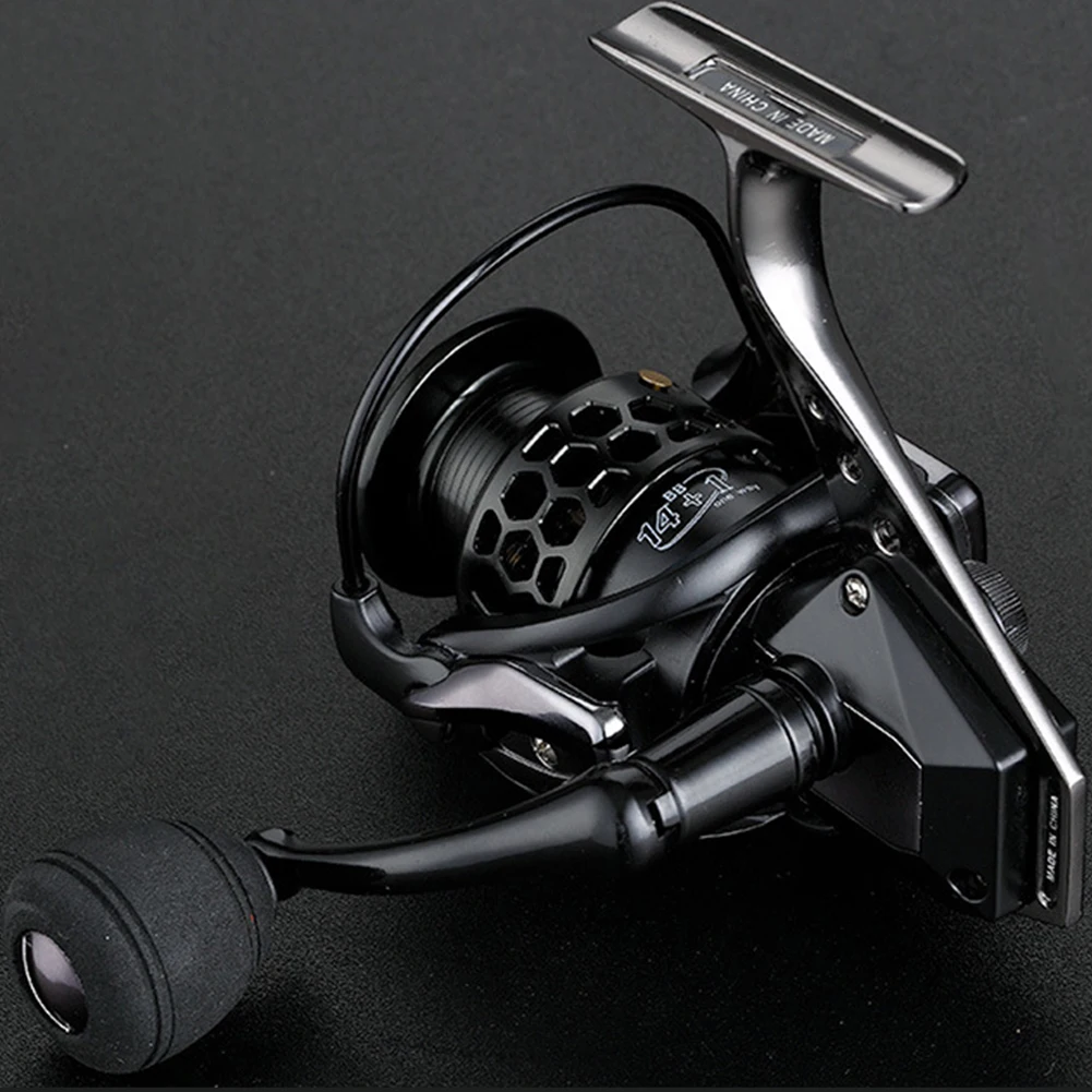 

Fishing Accessories Spinning Reel 14+1BB 5.5:1 High-Speed Gear Ratio Smooth Long Casting Powerful Fishing Reel