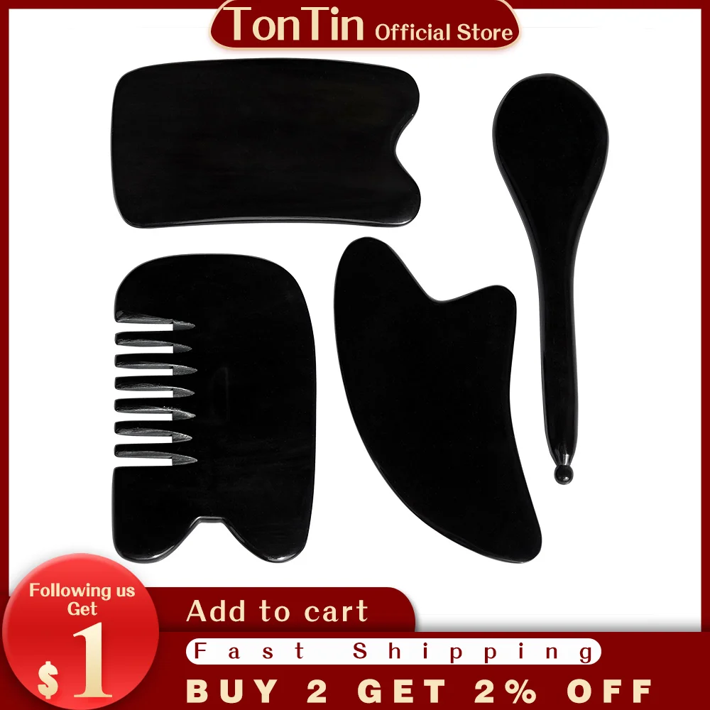 

Horn Board Scraping Guasha Male Female General Meridian Body Facial Beauty Bar Muscles Legs Cervical Vertebra Eye Dedicated