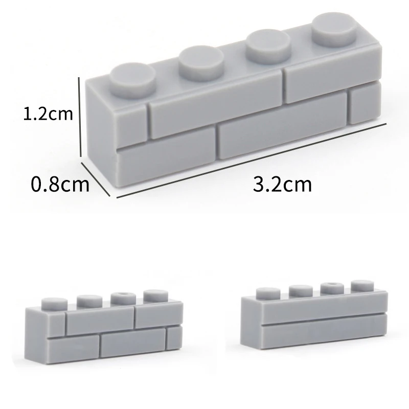 

Thick wall 1x4 Dots 50pcs/set Military Bricks DIY Building Blocks MOC Educational Creative Toys Christmas Gift
