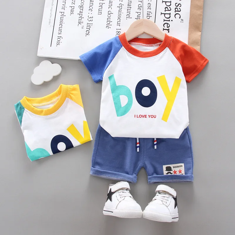 

Children Clothes Summer Fashion Baby Boys/Girls Clothing T-Shirt+Shorts 2Pcs/Sets Toddler Cotton Casual Costume Kids Tracksuits