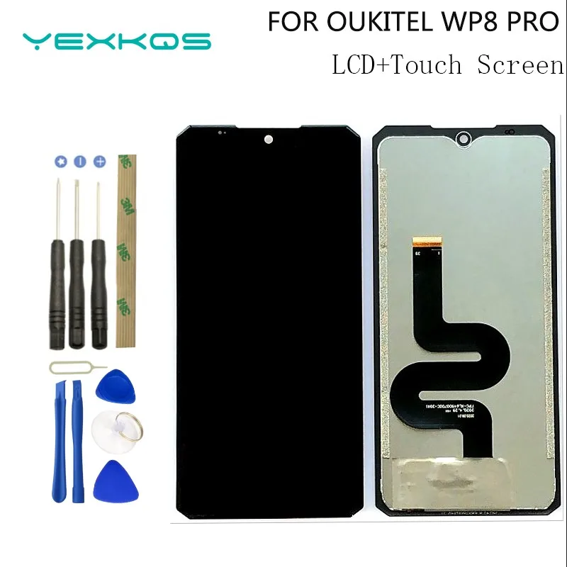 original for oukitel wp8 pro display lcd touch screen digitizer assembly phone parts for oukitel wp8 pro screen lcd display free global shipping