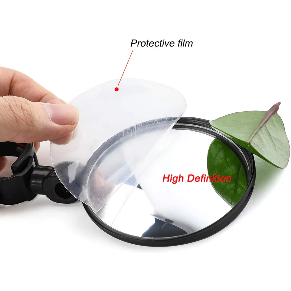 Зеркало заднего вида для езды на велосипеде регулируемое поворотное круглое