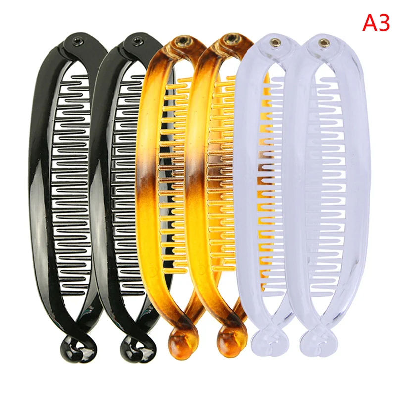 Заколки для волос женские в форме рыбы 1 комплект заколка банан |