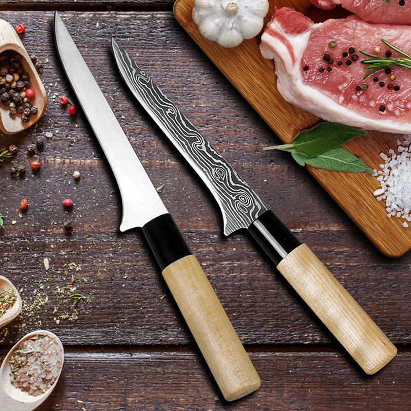 Кухонный нож Vg10 из нержавеющей стали японские Дамасские мясорубки для костей