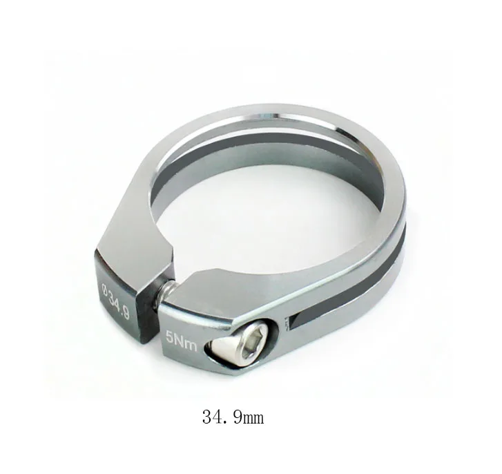 34.9mm Titanium GUB 31,8 мм 34,9 мм алюминиевый подседельный хомут для велосипедного сиденья MTB велосипед Сверхлегкий зажим для трубок Велоспорт Запчасти зажим стойки сиденья велосипеда - Цвет: 34.9mm Titanium