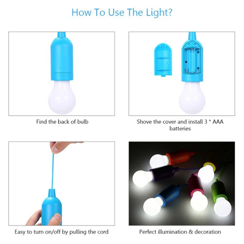 Светодиодный ные Подвесная лампа на батарейках цветные лампы шнуре светодиодный