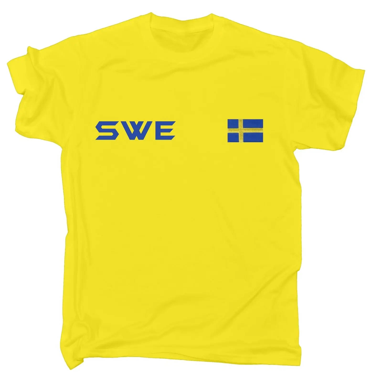 

Шведский флаг футболка шведский Спортивный футбол футбольный свитер подарок на день рождения 2 стороны 2019 футболки унисекс