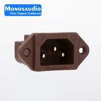 monosaudio ic71c 99 998 pure copper non solder hi end iec socket inletred pure copper iec inlet socketpower iec socket