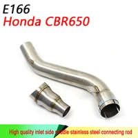motorcycle modified exhaust pipe is suitable for cbr650 middle section stainless steel adapter