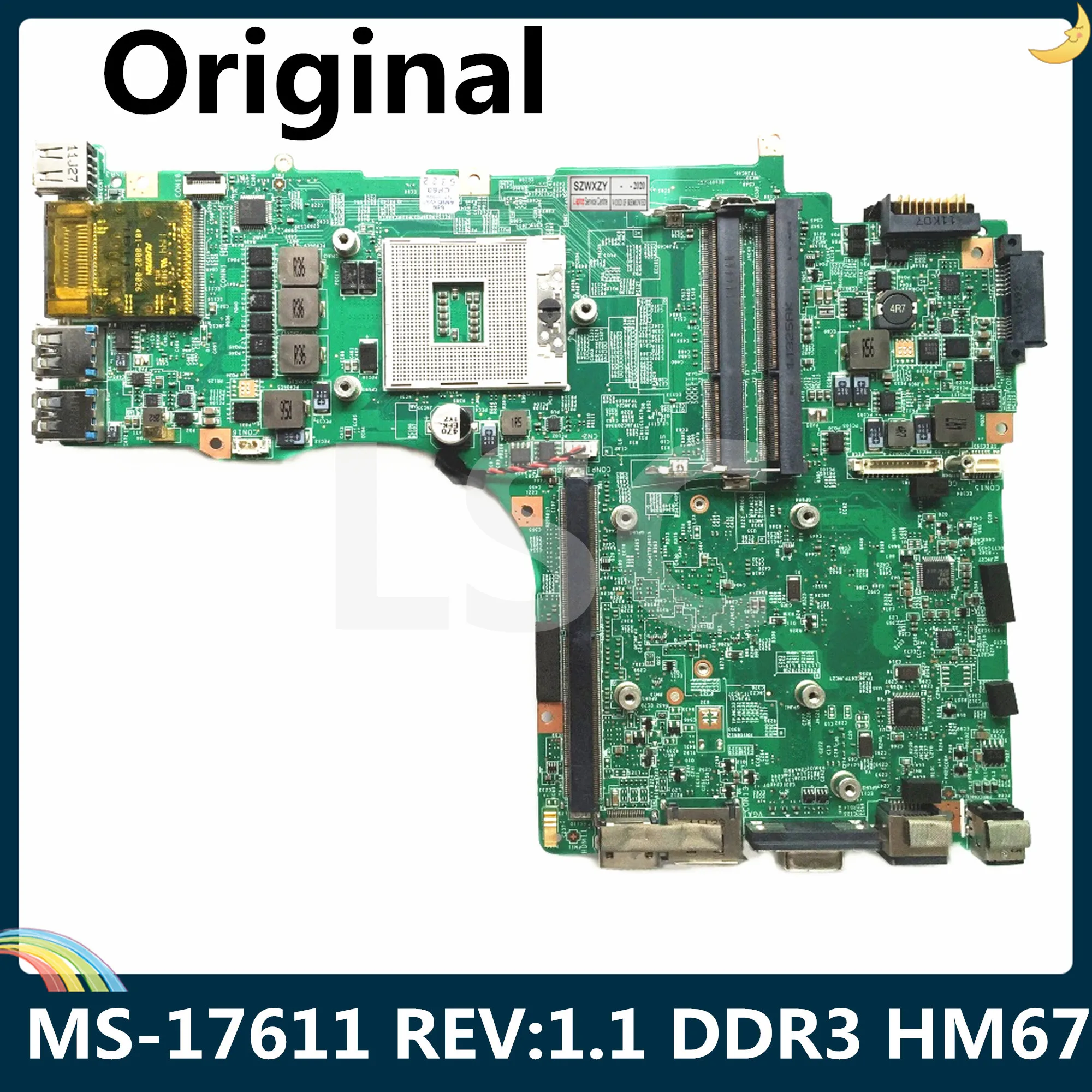 Материнская плата LSC для ноутбука MSI GX780R GT780 GT780R GT780DXR REV: 1 DDR3 HM67 материнская