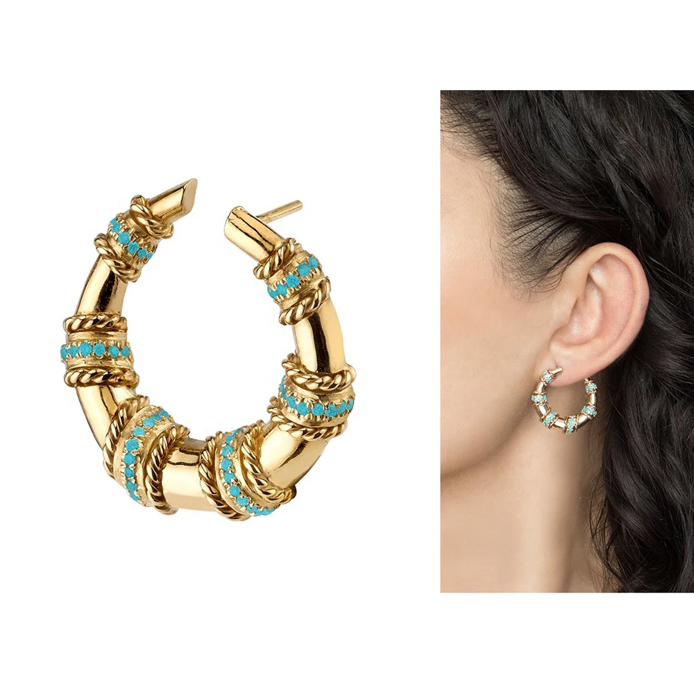 Новейшая модель в богемном стиле Стиль серьги виде Луны племенных антикварные