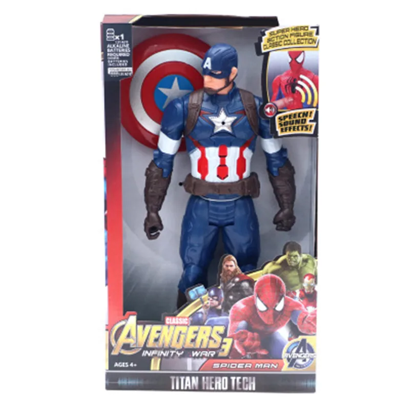 

Marvel Super Heroes Avengers Thanos Black Panther Captain America Thor Iron Man antman Hulkbuster Hulk Action Figure 12" 30cm