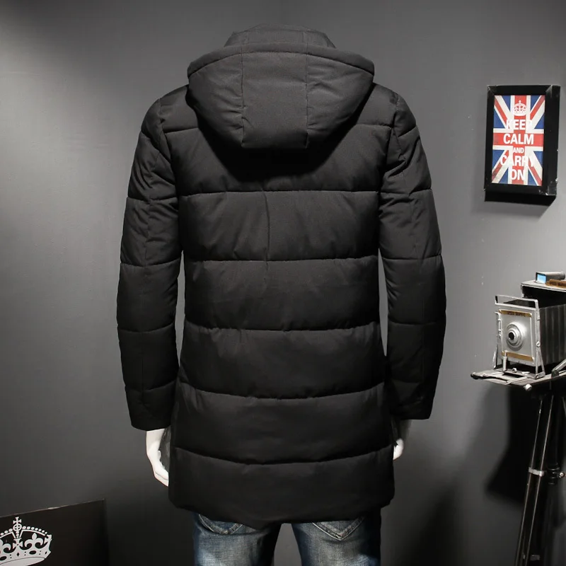 Plus size 8XL 7XL 6XL Men's Winter Warm Jacket Hooded Slim Casual Coat Cotton-padded Parka Overcoat Hoodie Thick | Мужская одежда