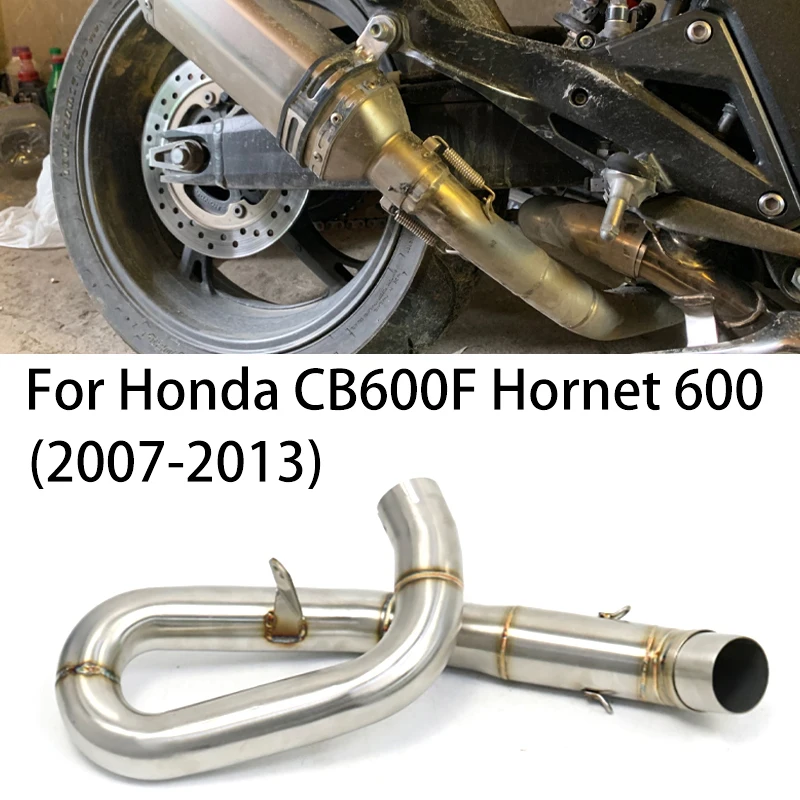 

Motorbike Motorcycle Exhaust Mid Link Pipe Delete Catalyst For Honda CB600F Hornet 600 CB CBR600F 2007-2013 Slip On