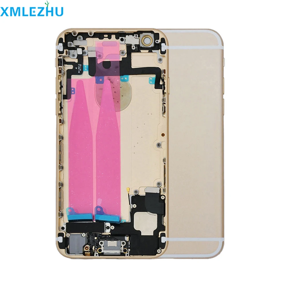 10 шт. полный корпус для iPhone 6 6G 6S Plus Крышка батарейного отсека задняя средняя рамка