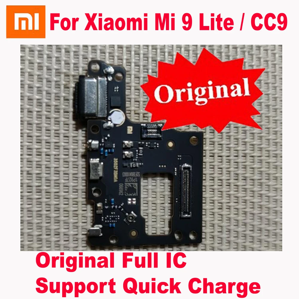 

Оригинальный Лучший порт зарядки печатная плата USB-разъем док-станции с микрофоном гибкий кабель для Xiaomi Mi 9 Lite Mi9 Lite / CC9