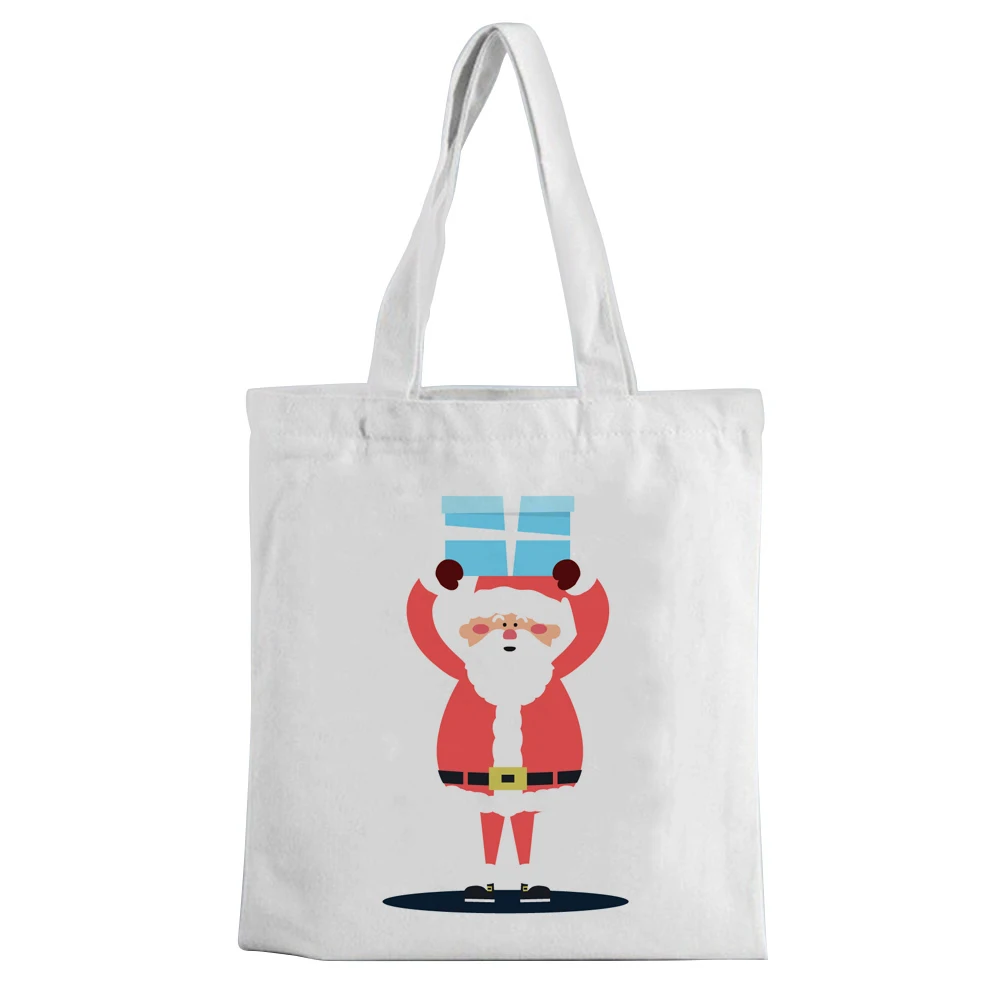 

2021 New Canvas Bag Cartoon picture Print Canvas Bag Large Capacity White Fashion Leisure Environment-friendly Shopping Bag