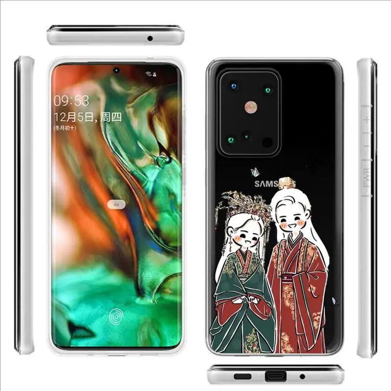 

Word Of Honor TV Shan He Ling Cartoon Phone Case Transparent Phone Case For Samsung A51 A30S A71 A21S S21 A10 A52
