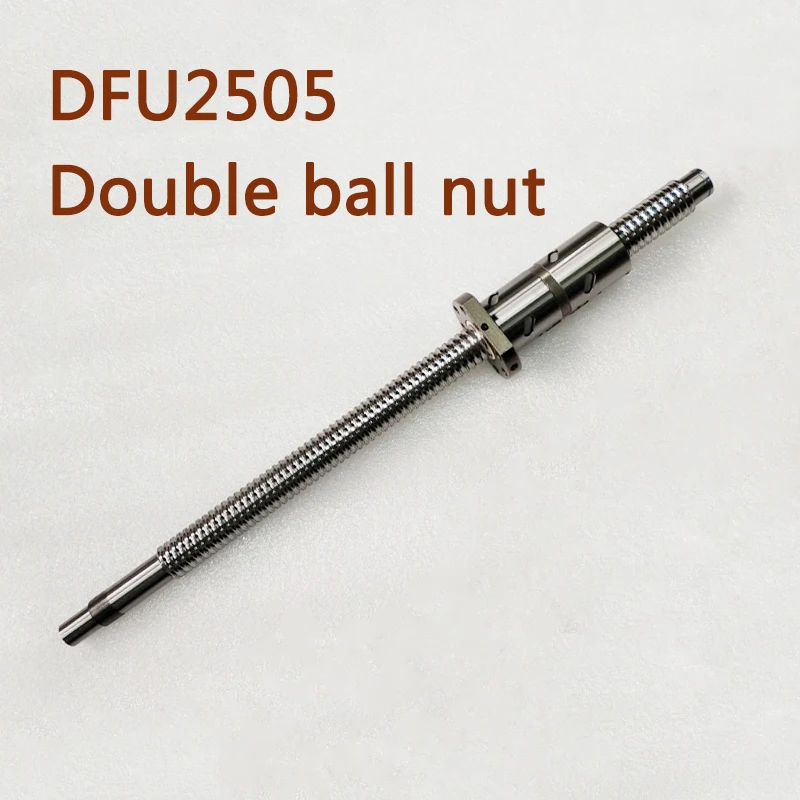 1 шт. RM/DFU2505 L1500mm шариковый винт с двойными шариковыми гайками конец обработан для