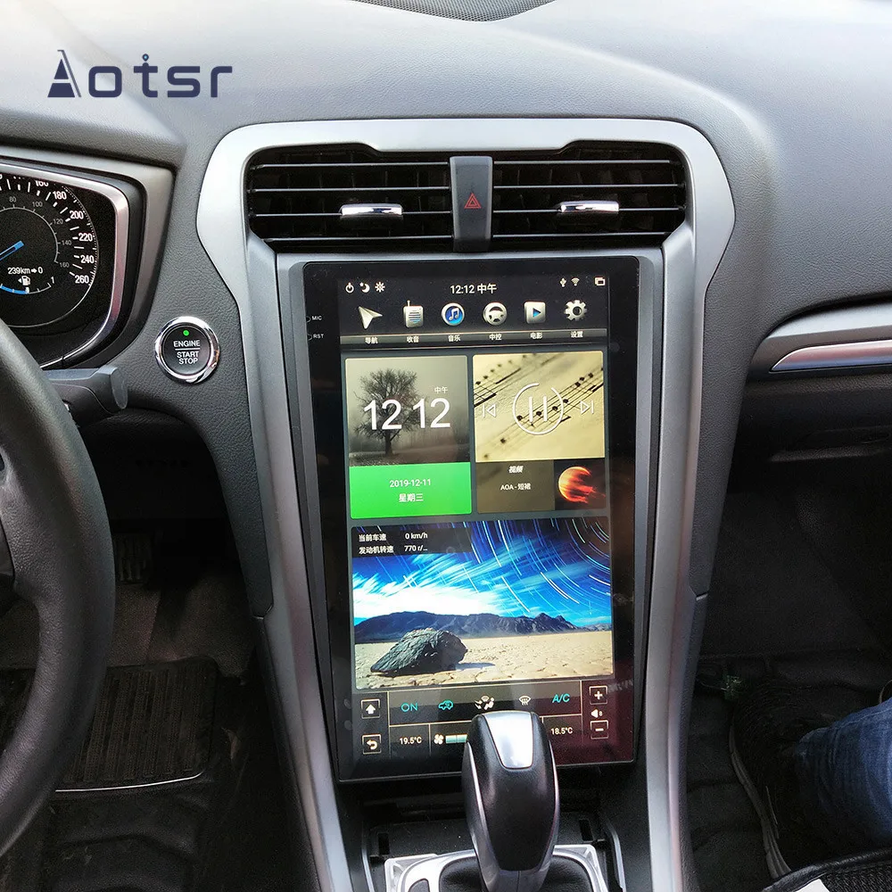 Android 9 0 Tesla стиль gps навигация для Ford Mondeo MK5 2013-2019 Авто Радио Стерео Coche вертикальный