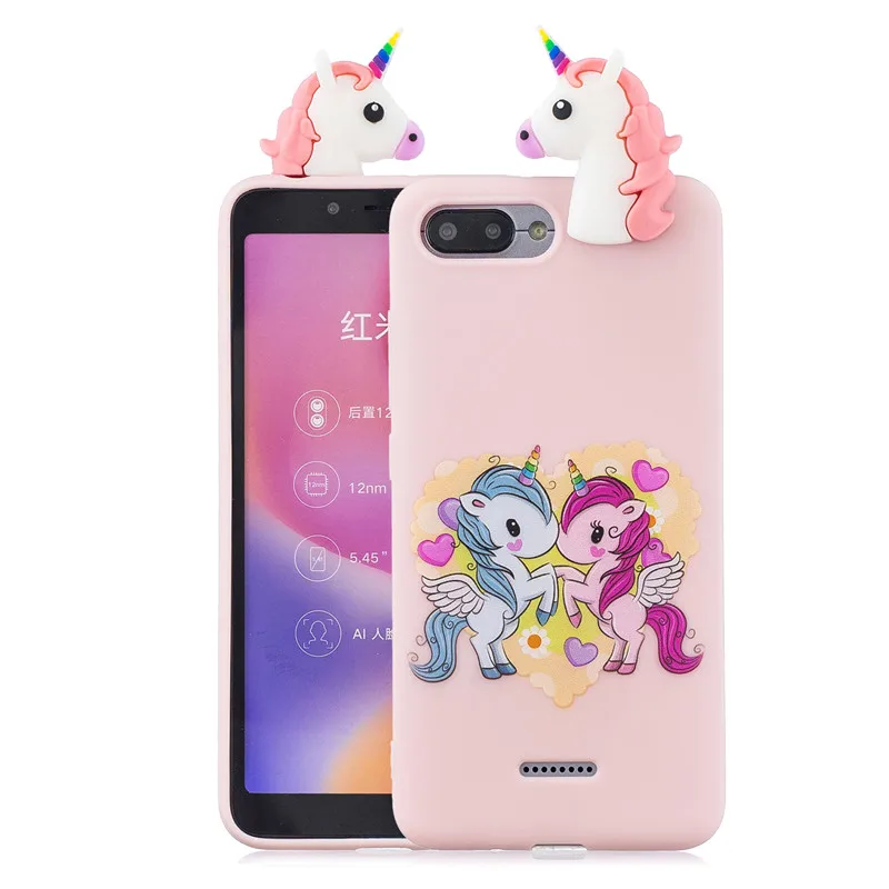 3D Мягкий Силиконовый ТПУ мультяшный чехол для Xiaomi Mi A3 A1 A2 Lite Redmi 8 7 8A 7A 6A 5A 4X S2 Go Note 5 6