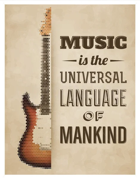 

MUSIC UNIVERSAL LANGUAGE OF MANKIND WALL PLAQUE Metal Sign Wall Decor