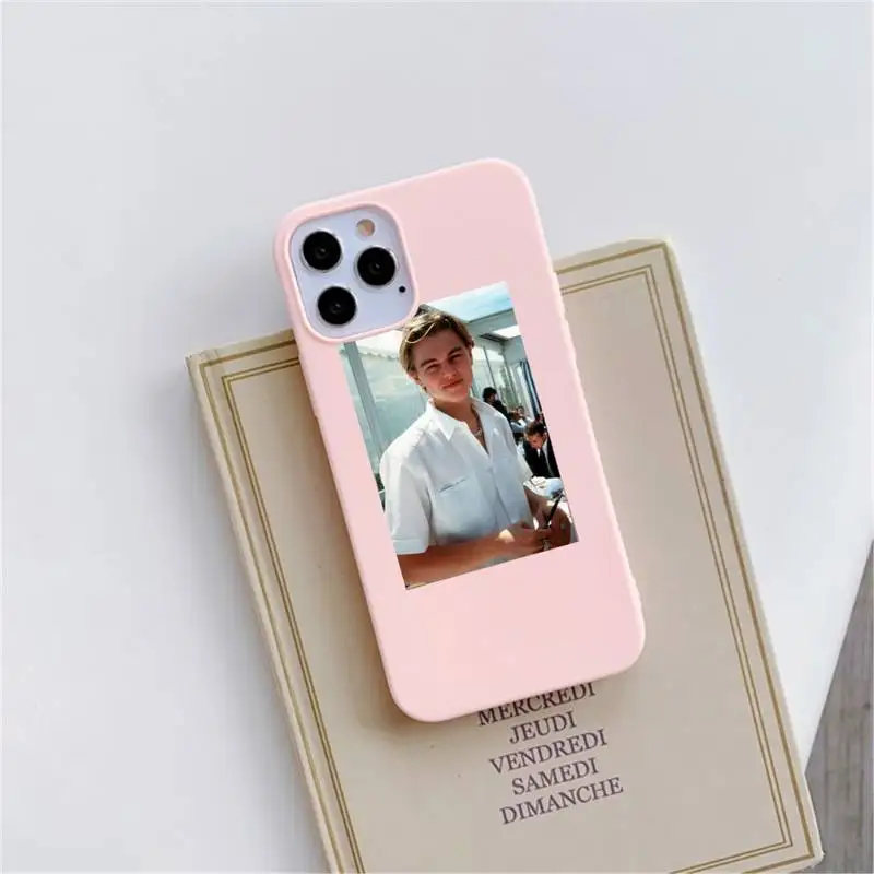 

Leonardo DiCaprio Aesthetic art Phone Case Candy Color for iPhone 6 6S 7 8 11 12 XS X SE 2020 XR mini pro Plus MAX funda