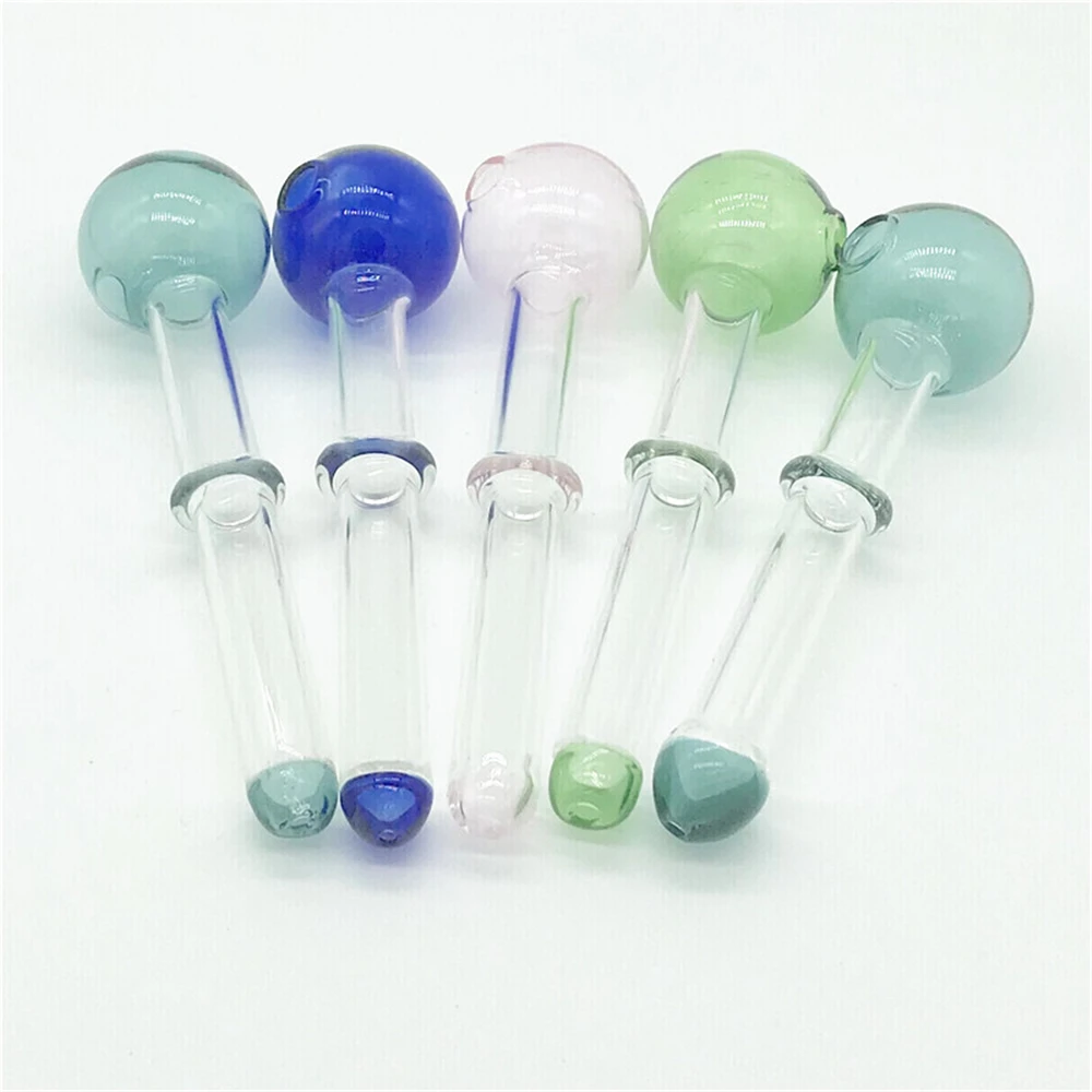 

Big Head Glass Straws Pipe Concentrate Portable Pipe
