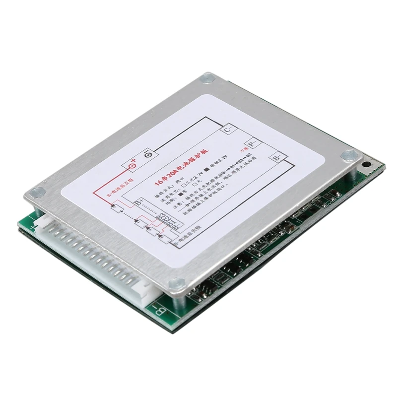 16S 48V 20A 18650 LiFePo4 плата защиты батареи BMS PCB с балансом для электровелосипеда