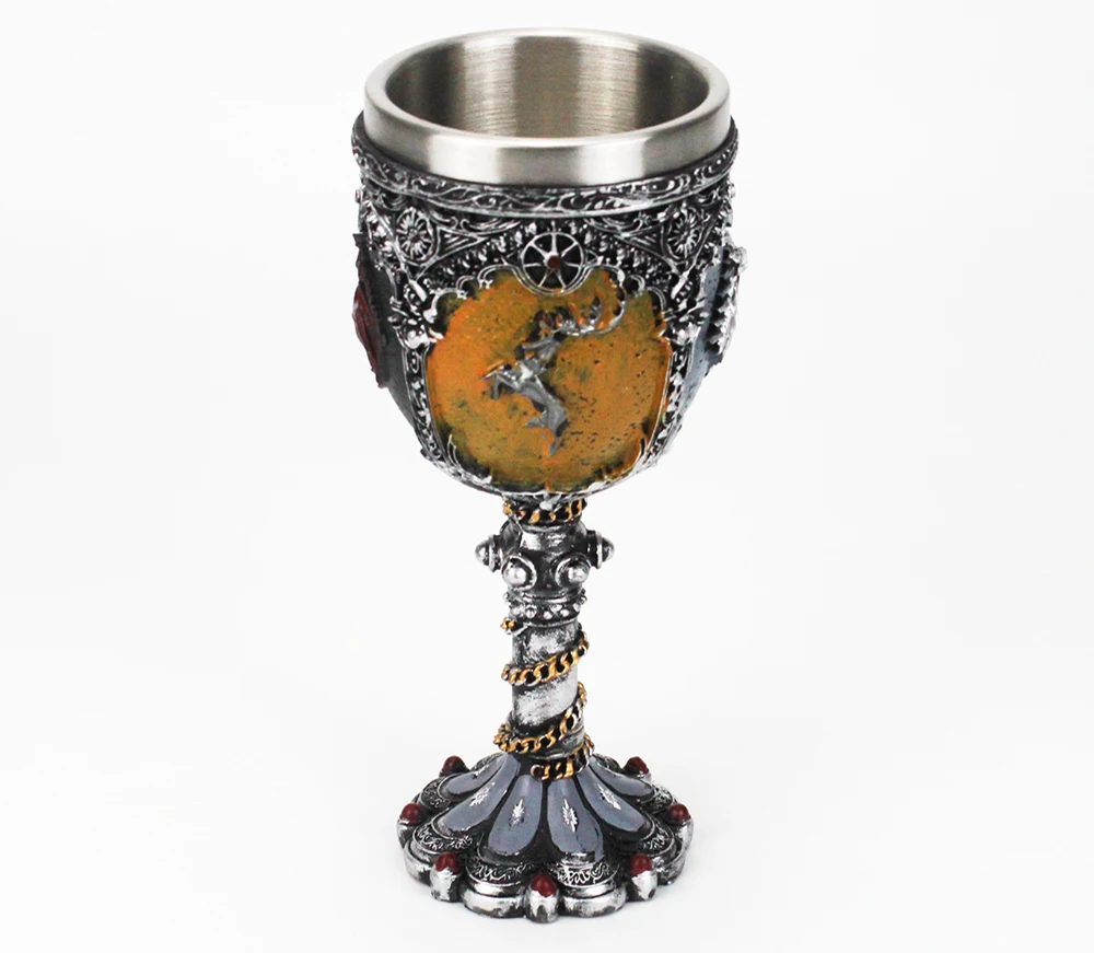 Кубок «Игры престолов», бокал для вина Nemesis Now sigili Wolf Head Goblet дни матери отца дни Хэллоуин получили подарок вентилятора 200 мл