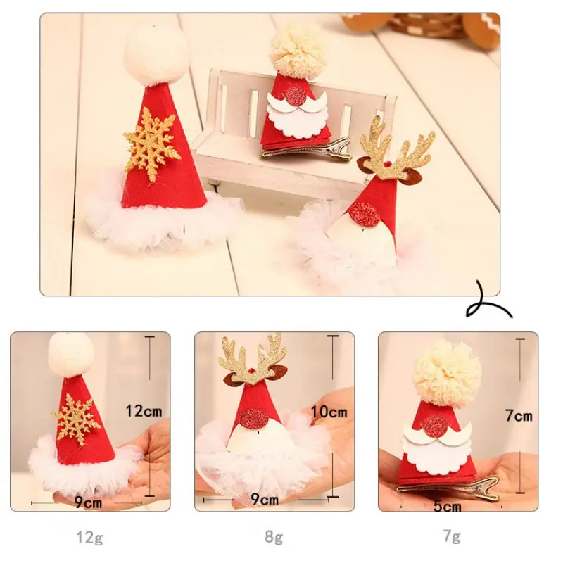 Детская Рождественская повязка на голову головной убор блестящее платье с