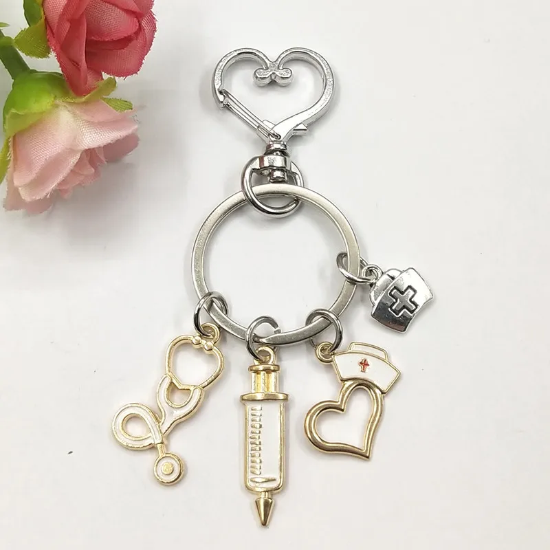 1 шт. шприц брелок-стетоскоп медсестра Кепка записная книжка брелок врача