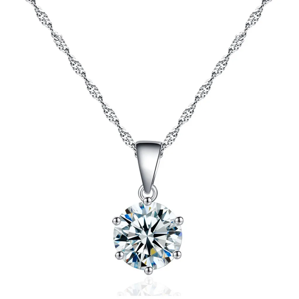 New Multilayer Crystal Necklaces Women Necklace Charm Pendant Jewelry Gifts Vintage Ear Stud Set Wholesale | Украшения и