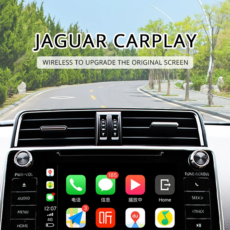 

Беспроводной автоматический интерфейс Apple Carplay Android, оригинальный экран, адаптер автоматического интерфейса для Jaguar F-Pace F-Type XE XF XJ