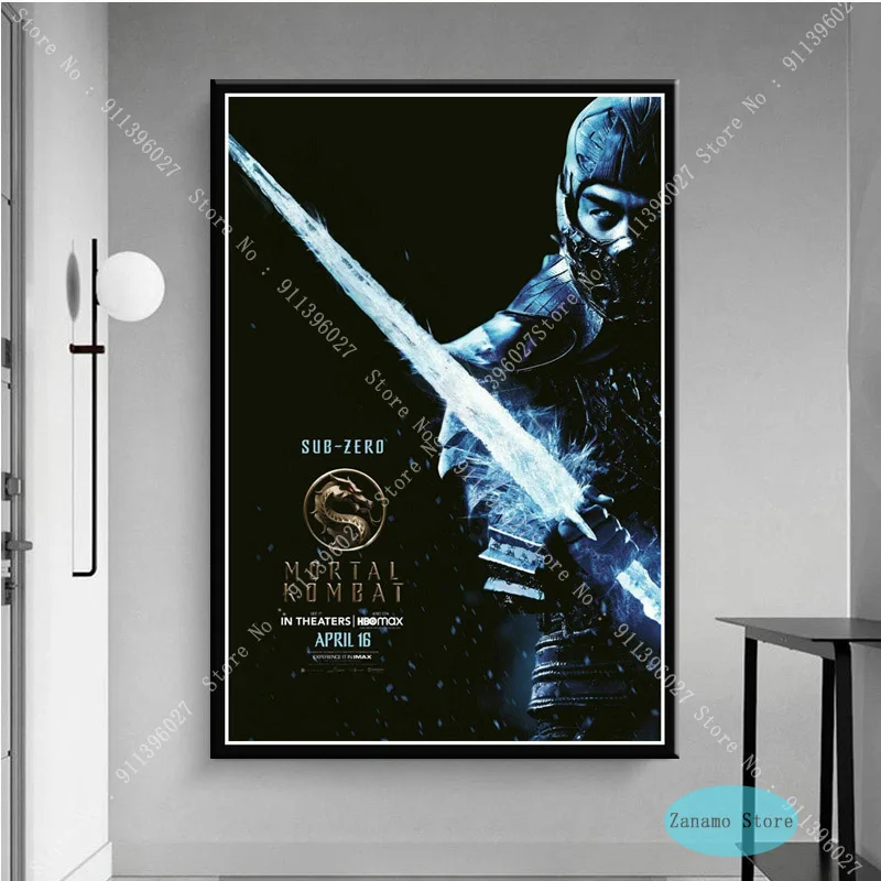 ZT519 горячий Mortal Kombat Game видео фильм 2021 постер HD принты картины маслом холст