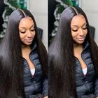 прозрачный Синтетические волосы на кружеве человеческих волос парики из натуральных волос прямые бразильские человеческие волосы парики 30 дюймов 13x4 Синтетические волосы на кружеве парики 180%