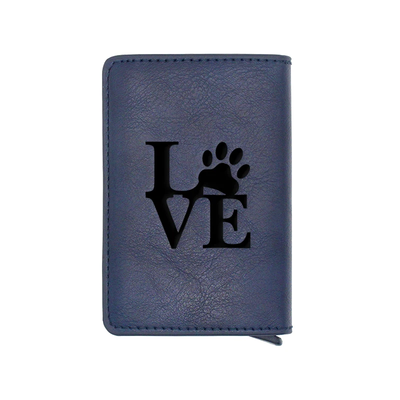 

Cute Dog Paw Design Card Holder Wallets Men Women Rfid Leather Short Purse Slim Mini Wallet Small Money Bag