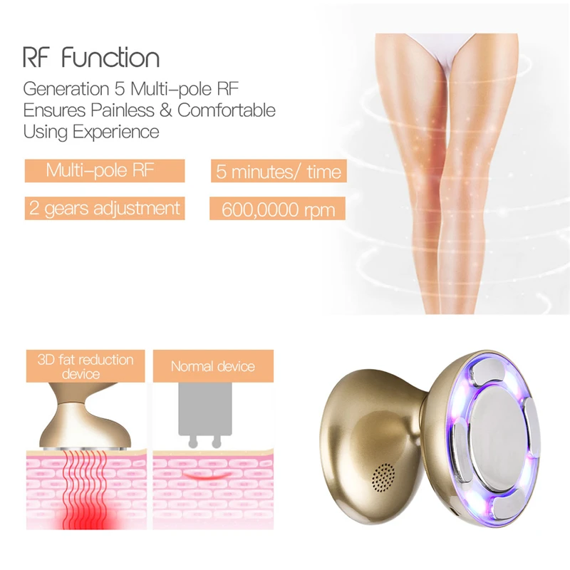 Электрический массажер для тела 3 в 1 RF массаж похудения омоложения кожи потери