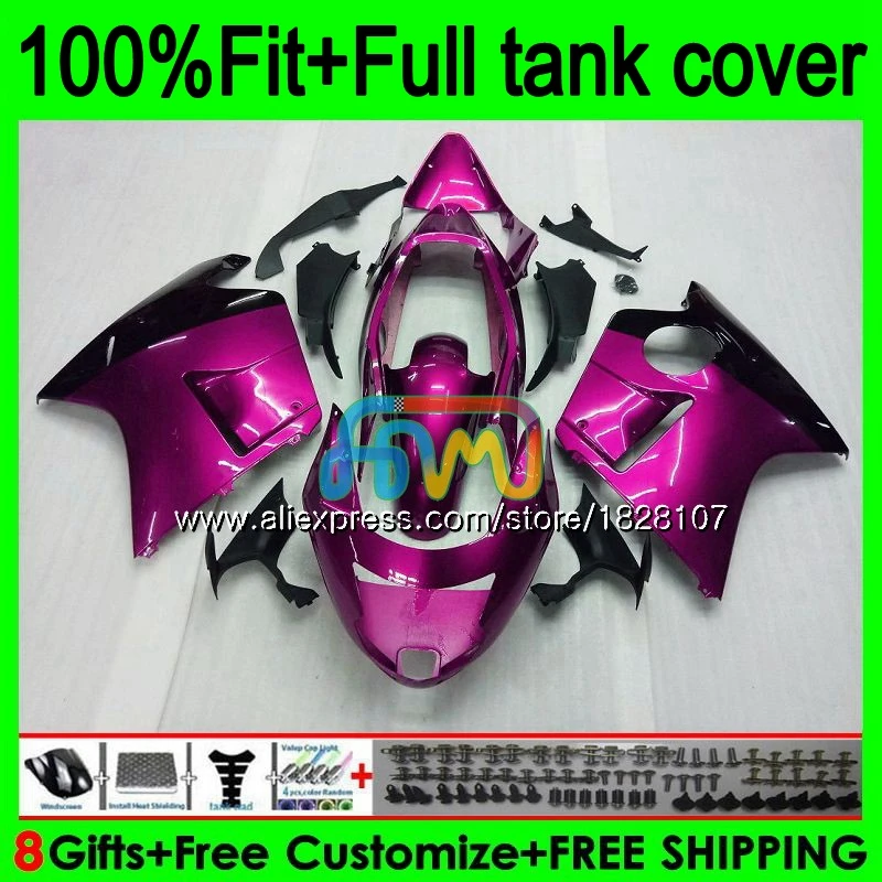 

OEM для HONDA Blackbird CBR1100XX 1996 97 1998 99 2000 01 138b. 116 CBR 1100 XX 2002 03 2004 05 2006 2007 обтекатель розово-черный