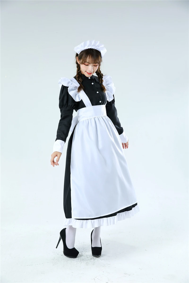 

Cosplay Halloween Apparel Maid Maid Uniform Lolita Loli Outfit Festival Adult COS Clothing Suit Christmas Party Gift Sock