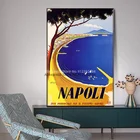 Винтажный постер NAPOLI, Италия, Неаполь, океан, пляж, туризм, путешествия, итальянский плакат на холсте, настенное искусство для украшения дома и офиса