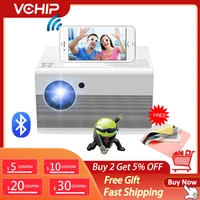 vchip st10 4k projector mini proyector for home theater led lcd supports 1080p wifi tv hdmi usb portable media player with gift