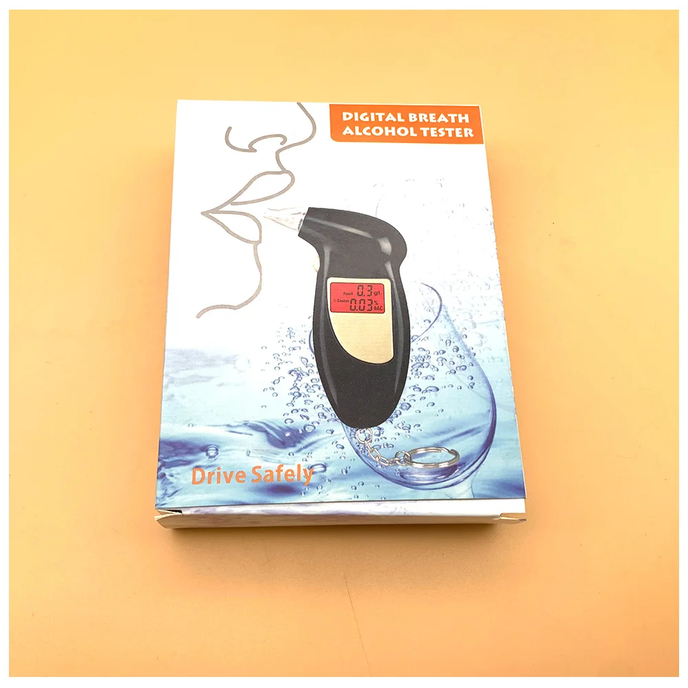 68S тестер алкоголя цифровой детектор Алкотестер полиция Подсветка