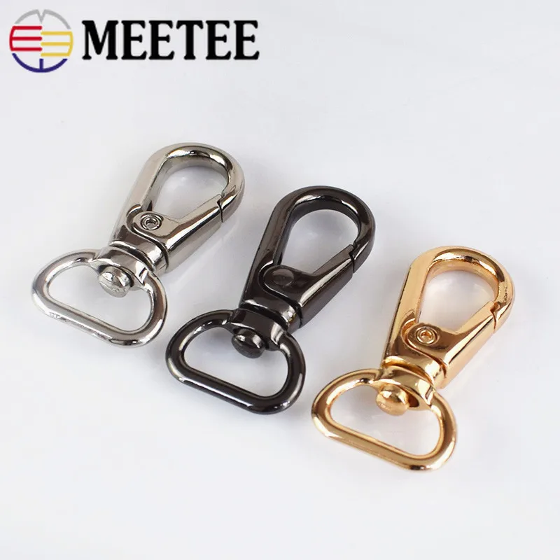 

5/10/30Pc Metal Buckle Collar Webbing Buckles Handbag Hanger Lobster Clasps Swivel Trigger Clips Snap Hook DIY Accessories BF103