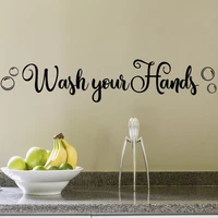 wash your hands mirror decal bathroom decal wash your hands sign wall decal vinyl decal bathroom wall decal