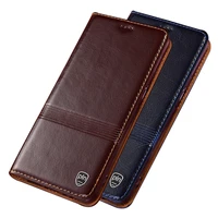 flip real leather magnetic closed holster cover for umidigi bison x10umidigi bison x10 pro phone case with card slot pocket