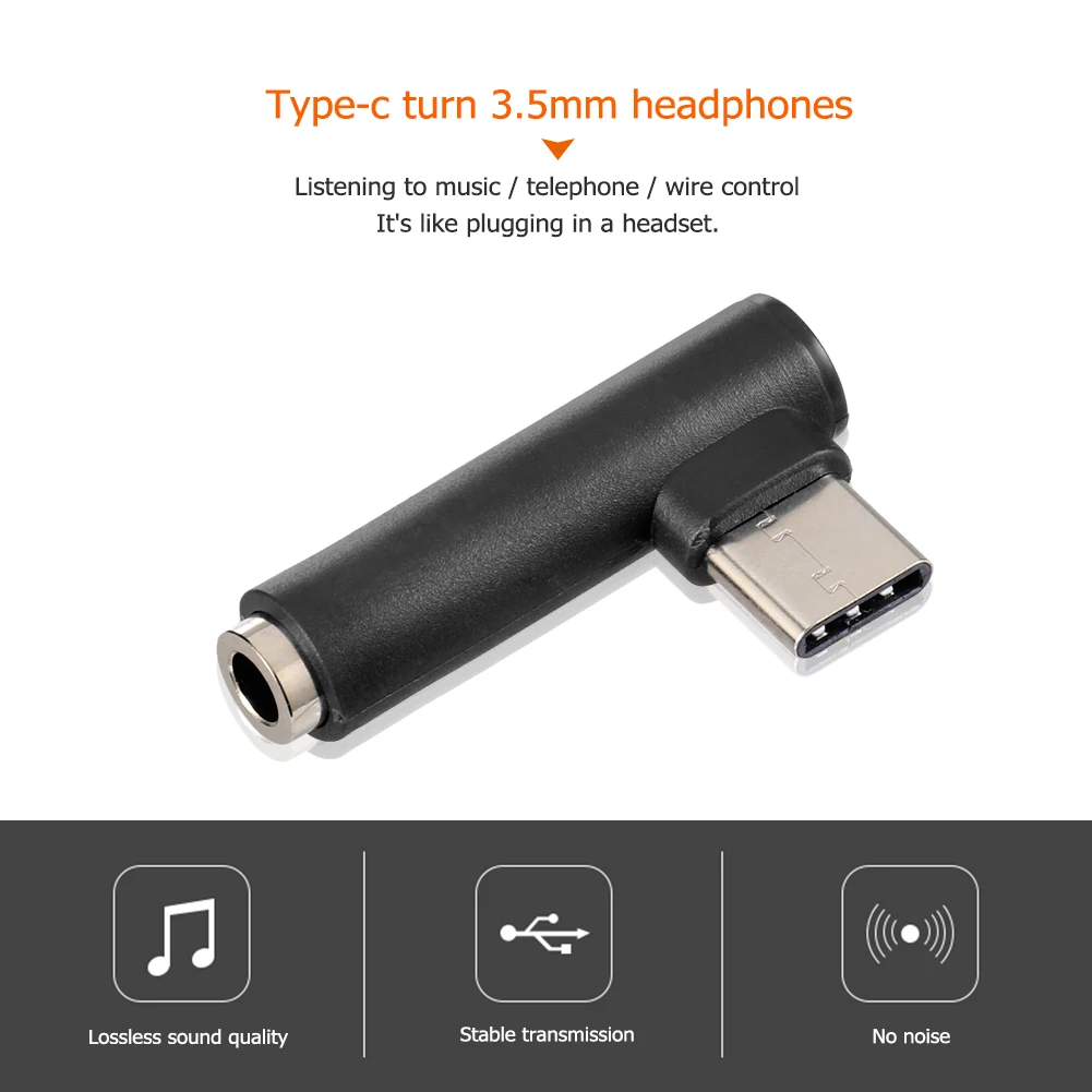 

Mini USB Type C Audio Adapter Type-C male to 3.5MM Jack female Converter Headphone Cable for Samsung LG Xiaomi Google Nexus